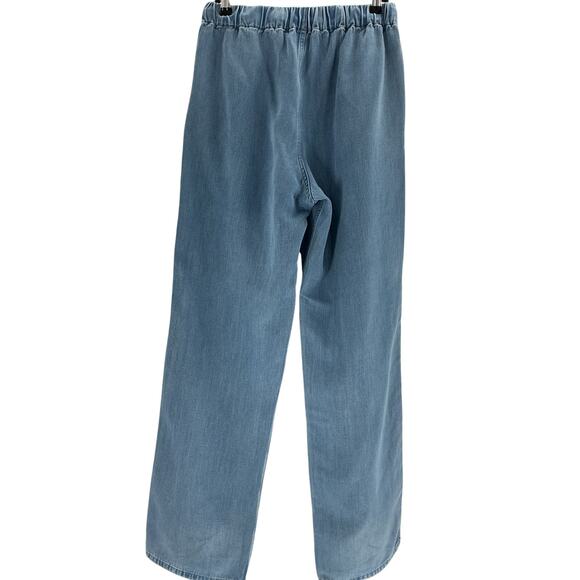 Samsoe Samsoe 'Sahoysa' Blue Lyocell Trousers Size S - Picture 2 of 3